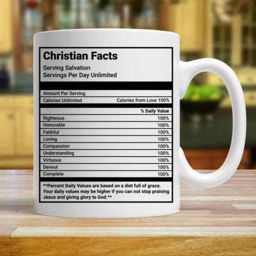 Christian Facts coffee cup