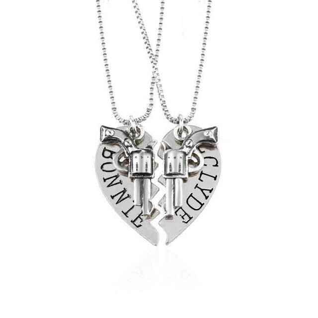 FREE Bonnie & Clyde Couples Necklace Limited Time Only!