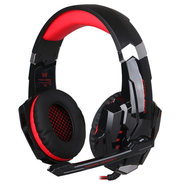 KOTION EACH G2000/G9000 Gaming Headset Deep Bass Stereo Computer Game Headphones with microphone LED Light PC professional Gamer