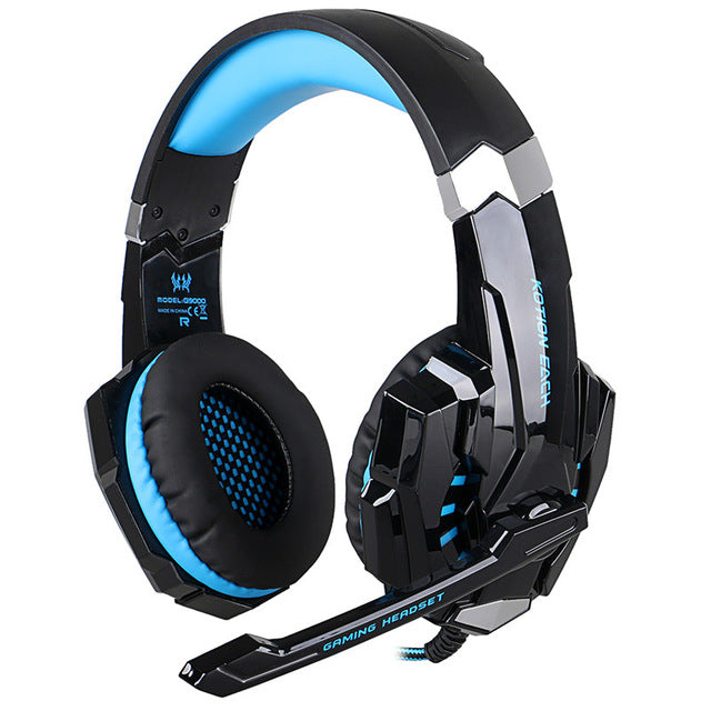 KOTION EACH G2000/G9000 Gaming Headset Deep Bass Stereo Computer Game Headphones with microphone LED Light PC professional Gamer