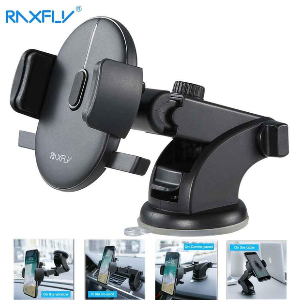 RAXFLY Long Arm Phone Car Holder For iPhone X 8 7 6 6s Plus Stand For Samsung S8 S9 Plus Universal Smartphone Accessories In Car